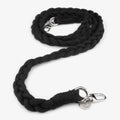 Boho Baumwoll Handykette – Midnight Black (Silber) Handykette Damen ELISA Germany