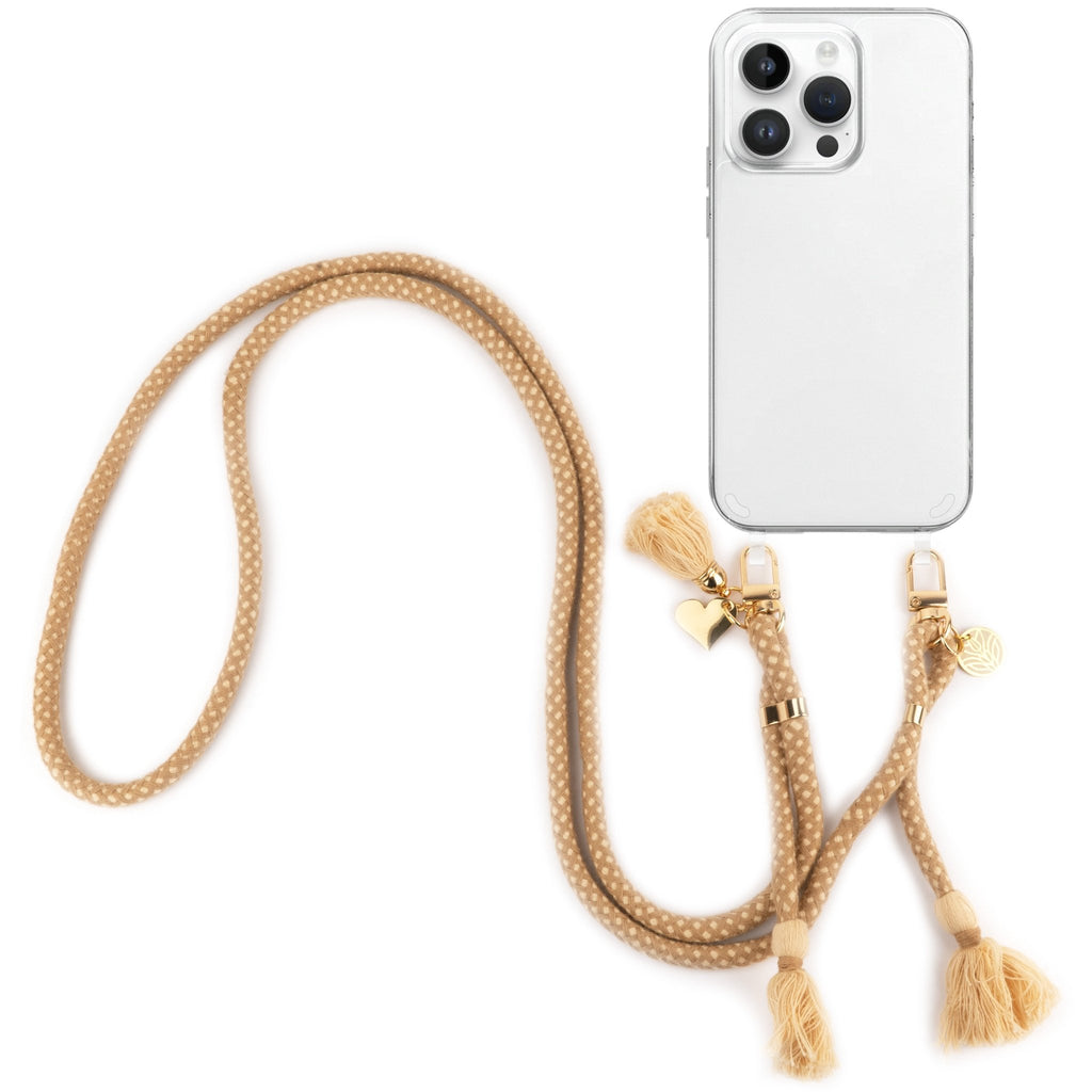 Boho - Handykette – Cappuccino Handykette Damen ELISA Germany
