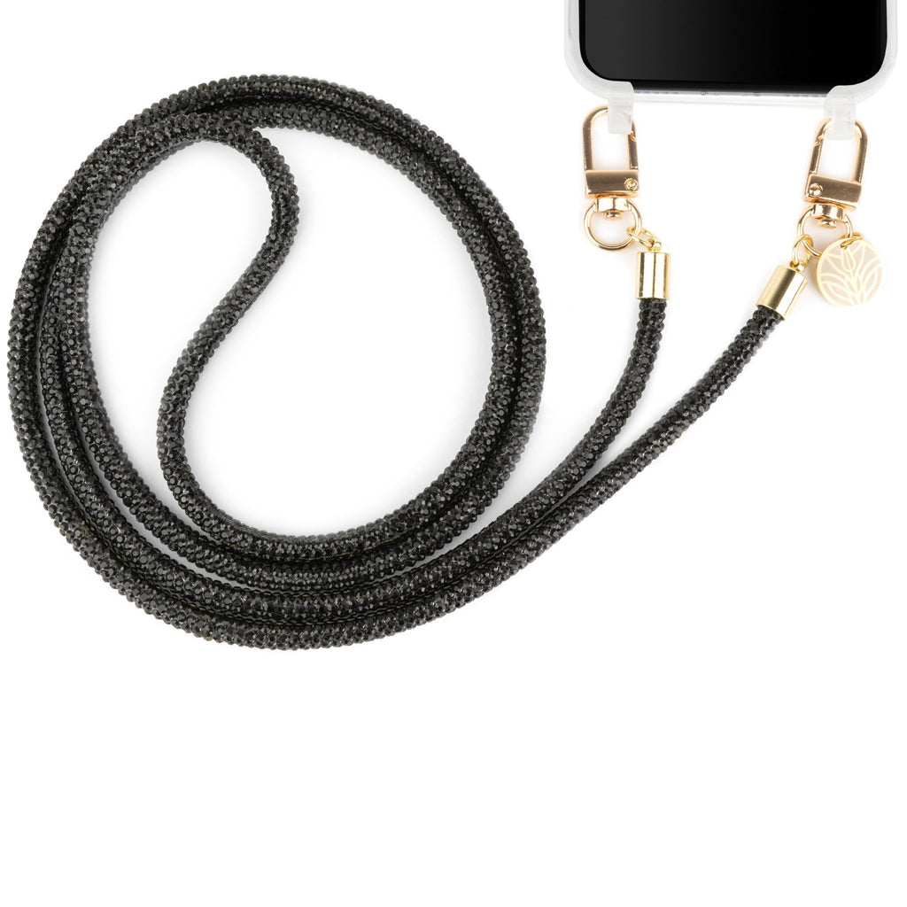 Glitzer - Handykette – Black Star (Gold) Handykette Damen ELISA Germany
