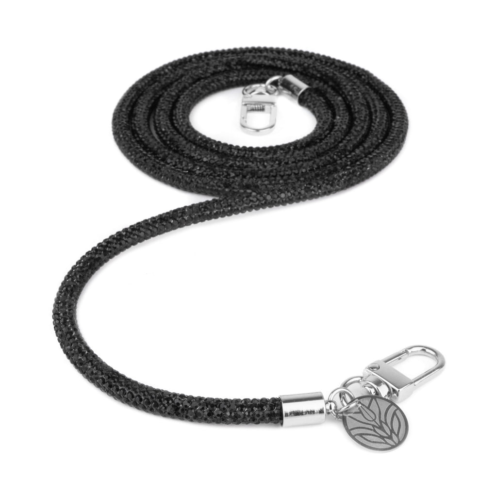 Glitzer - Handykette – Black Star (Silber) Handykette Damen ELISA Germany