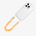 Handyketten kurz – Durchsichtiges Orange Handykette Damen ELISA Germany