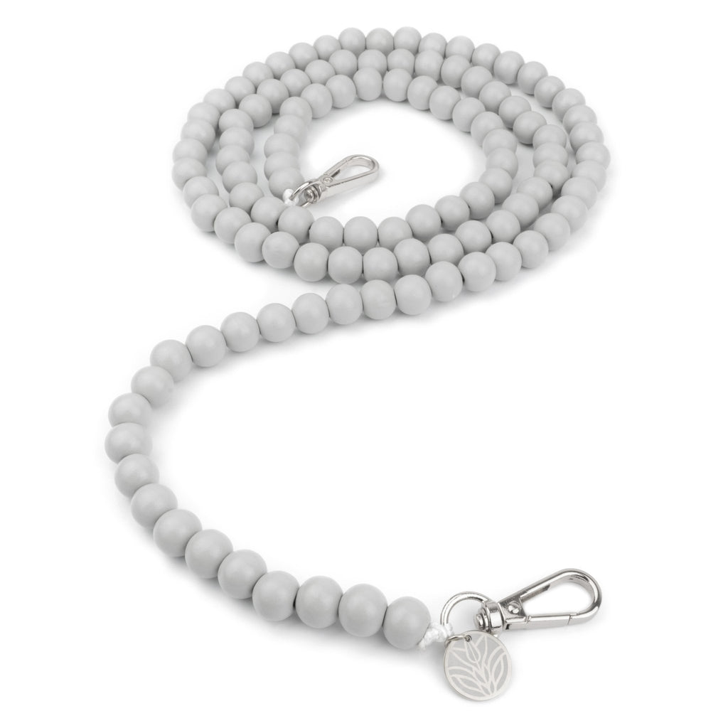 Holzperlenkette – Stone (Silber) Handykette Damen ELISA Germany