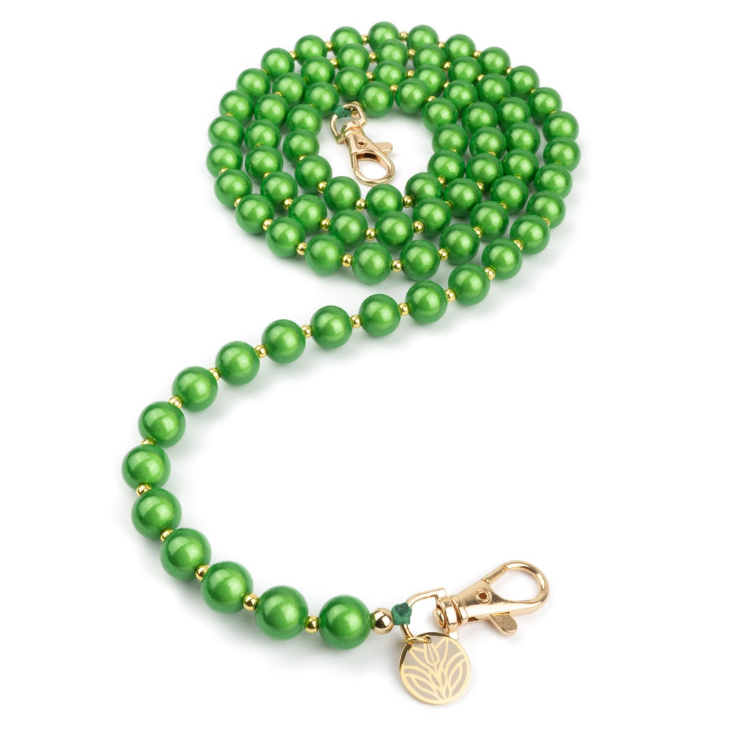 Magic Perlen Handykette – Classic Green (Gold) Handykette Damen ELISA Germany