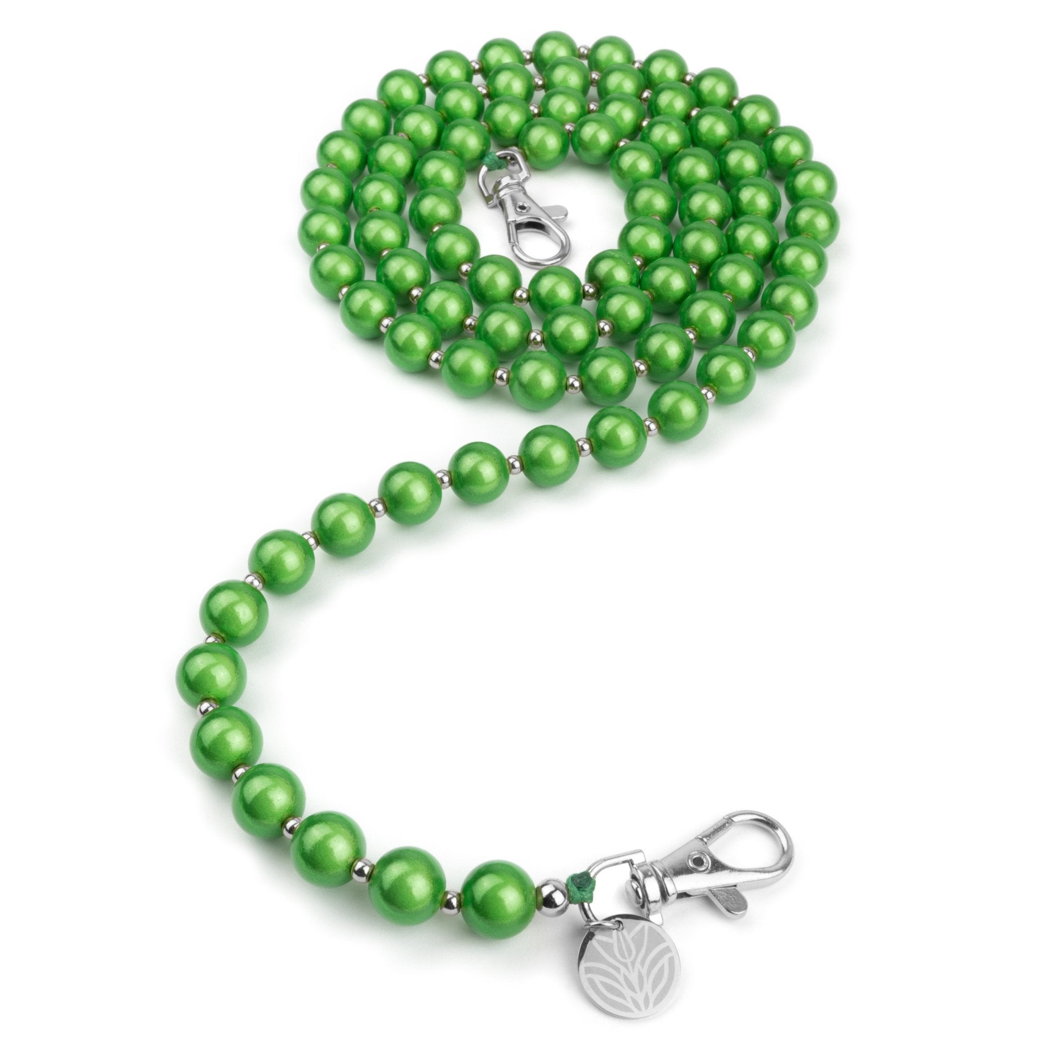 Magic Perlen Handykette – Classic Green (Silber) Handykette Damen ELISA Germany