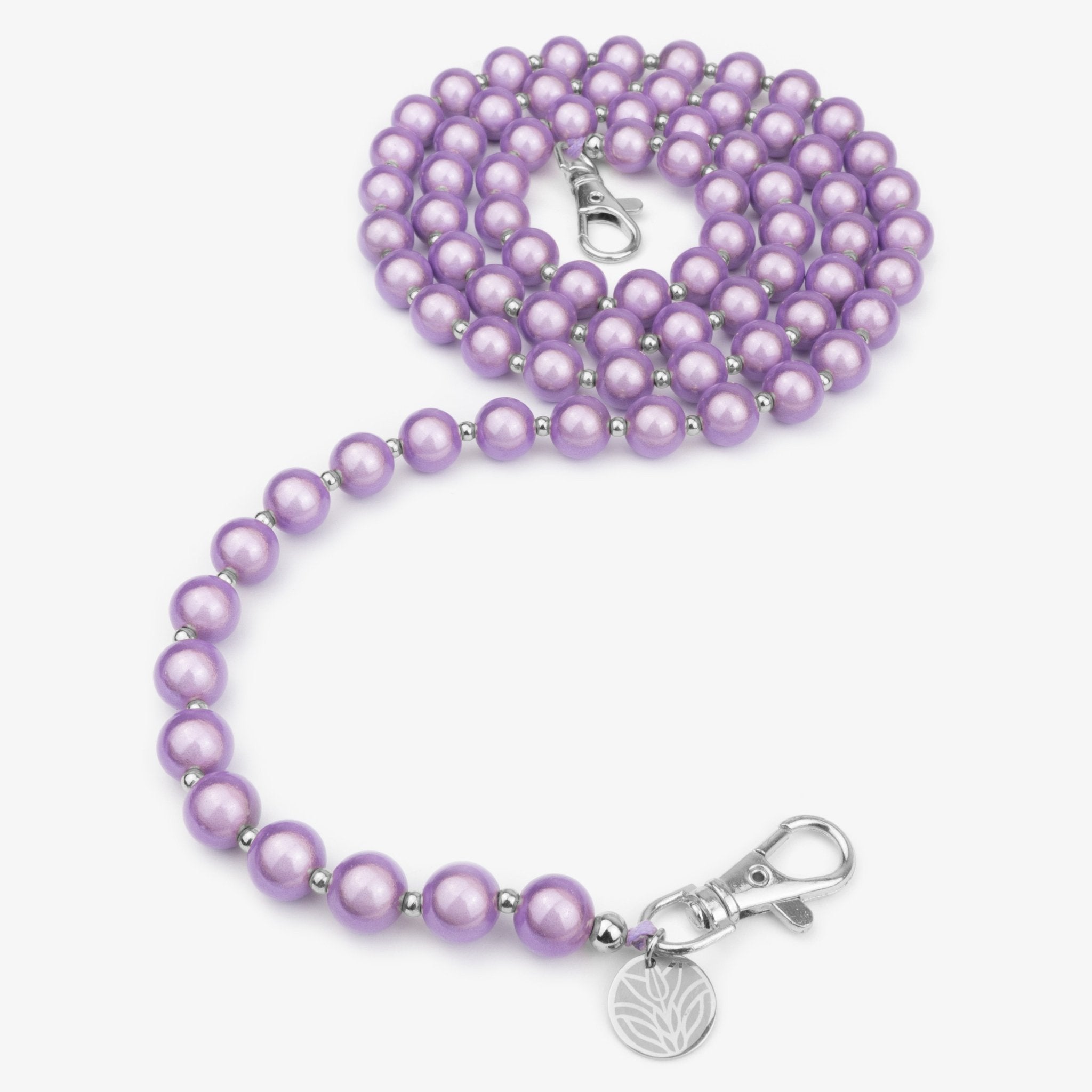 Magic Perlen Handykette – Lavender Bloom (Silber) Handykette Damen ELISA Germany