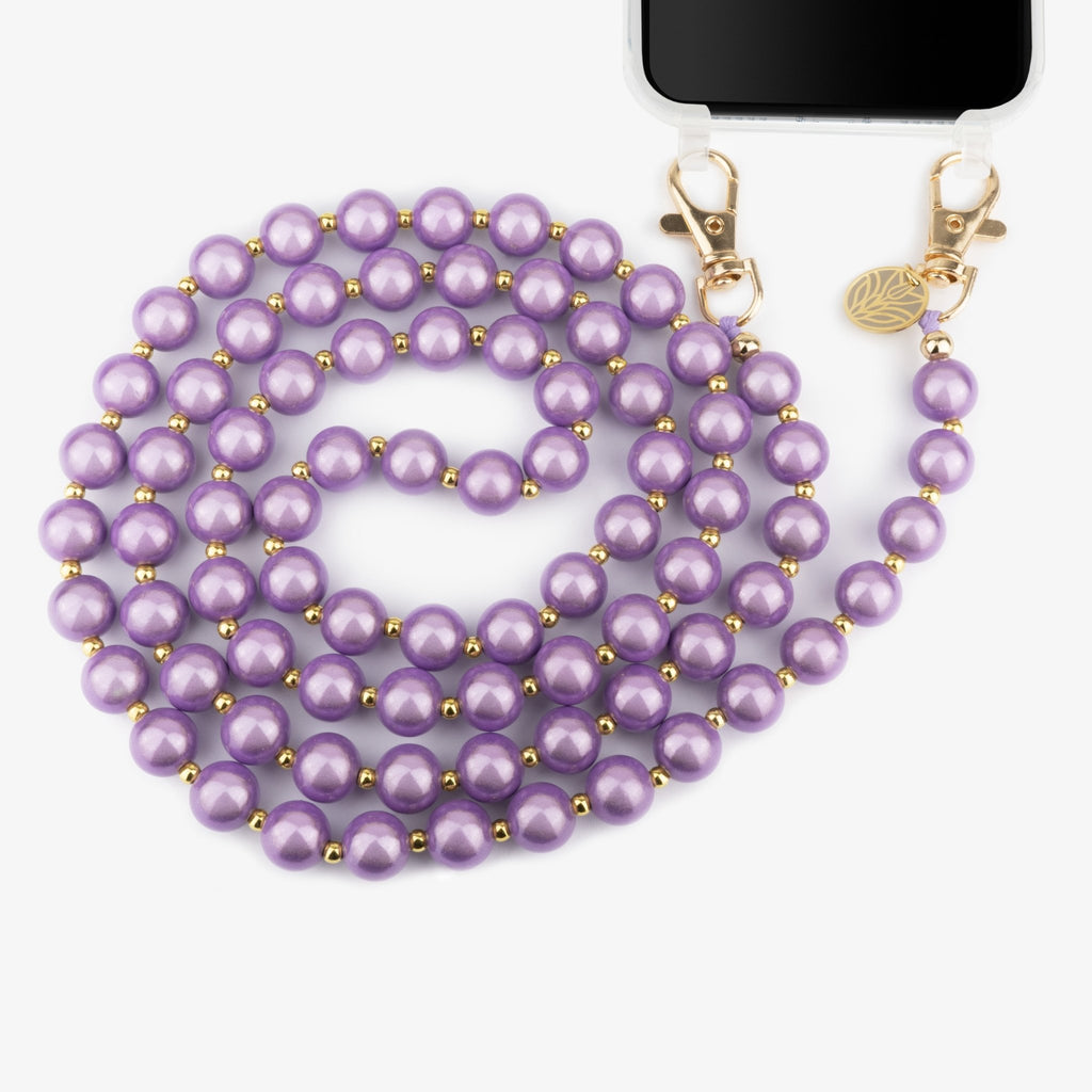 Magic Perlen Handykette – Lavender (Gold) Handykette Damen ELISA Germany