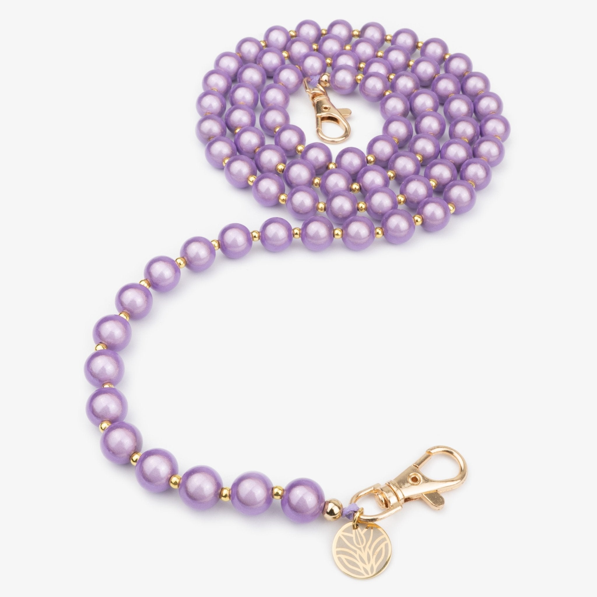 Magic Perlen Handykette – Lavender (Gold) Handykette Damen ELISA Germany