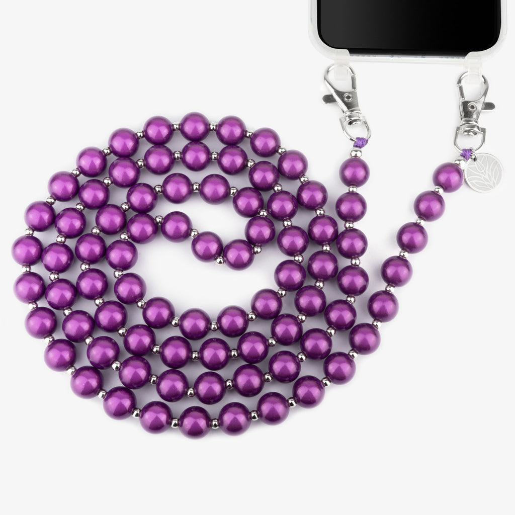 Magic Perlen Handykette – Mystic Violett Handykette Damen ELISA Germany