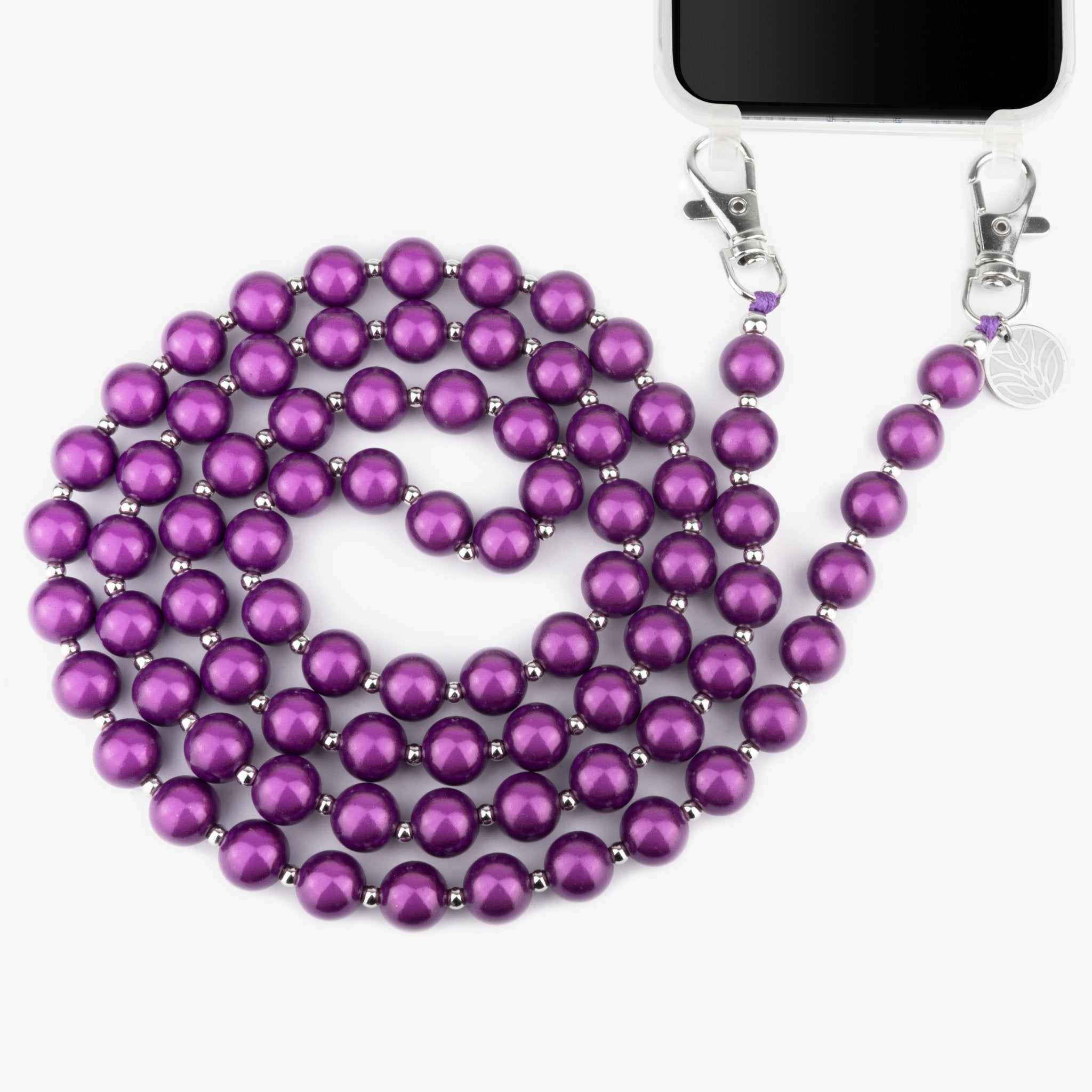 Magic Perlen Handykette – Mystic Violett Handykette Damen ELISA Germany