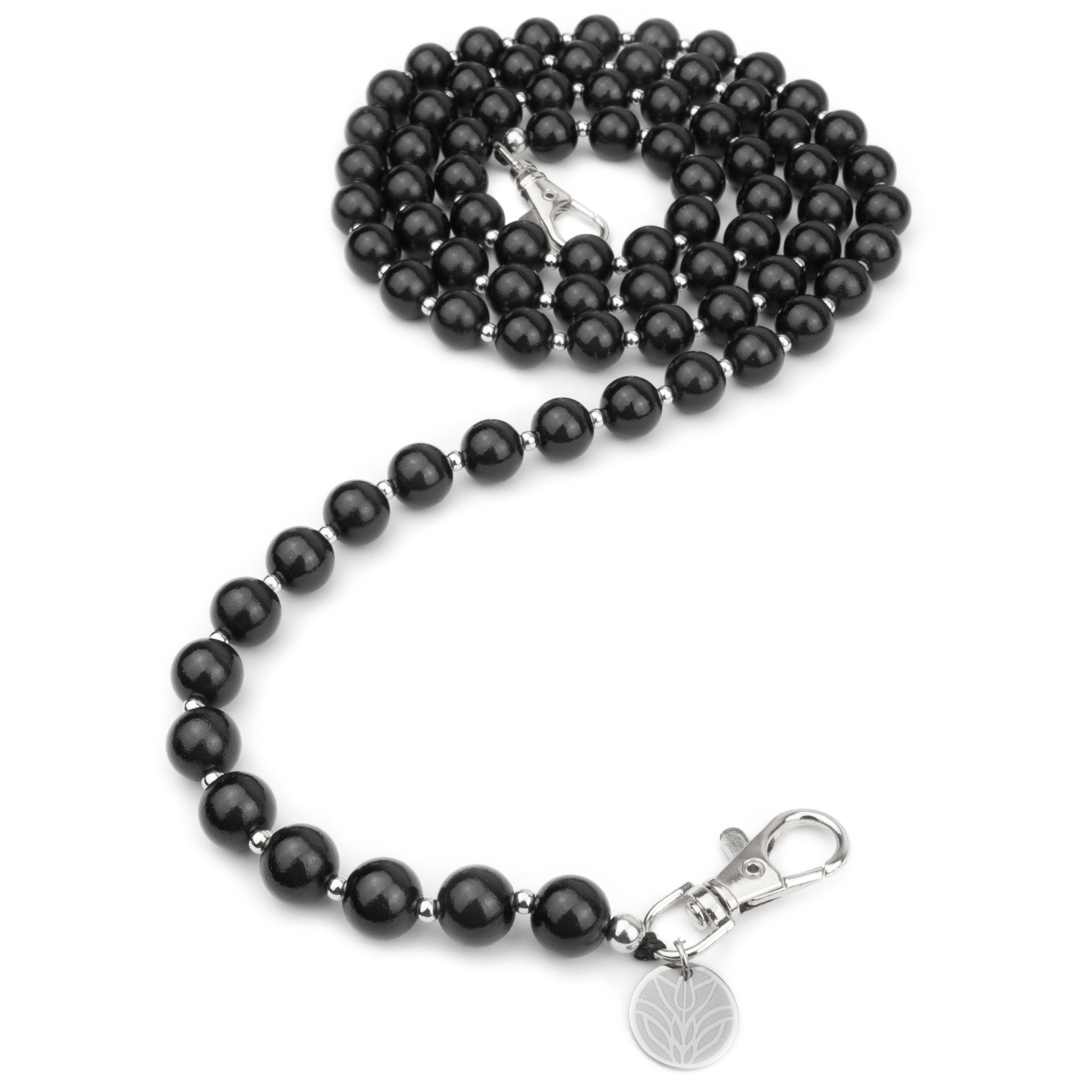 Magic Perlen Handykette – Obsidian Black (reflektierend) Handykette Damen ELISA Germany
