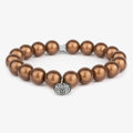 Magic Perlenarmband - Bronze Glow (Silber) Handykette Damen ELISA Germany 10mm