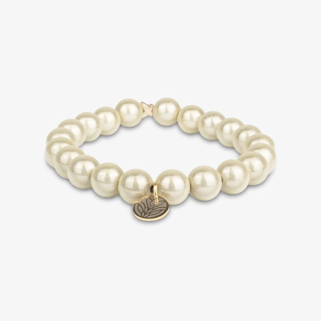 Magic Perlenarmband - Champagner (Gold) Handykette Damen ELISA Germany 10mm