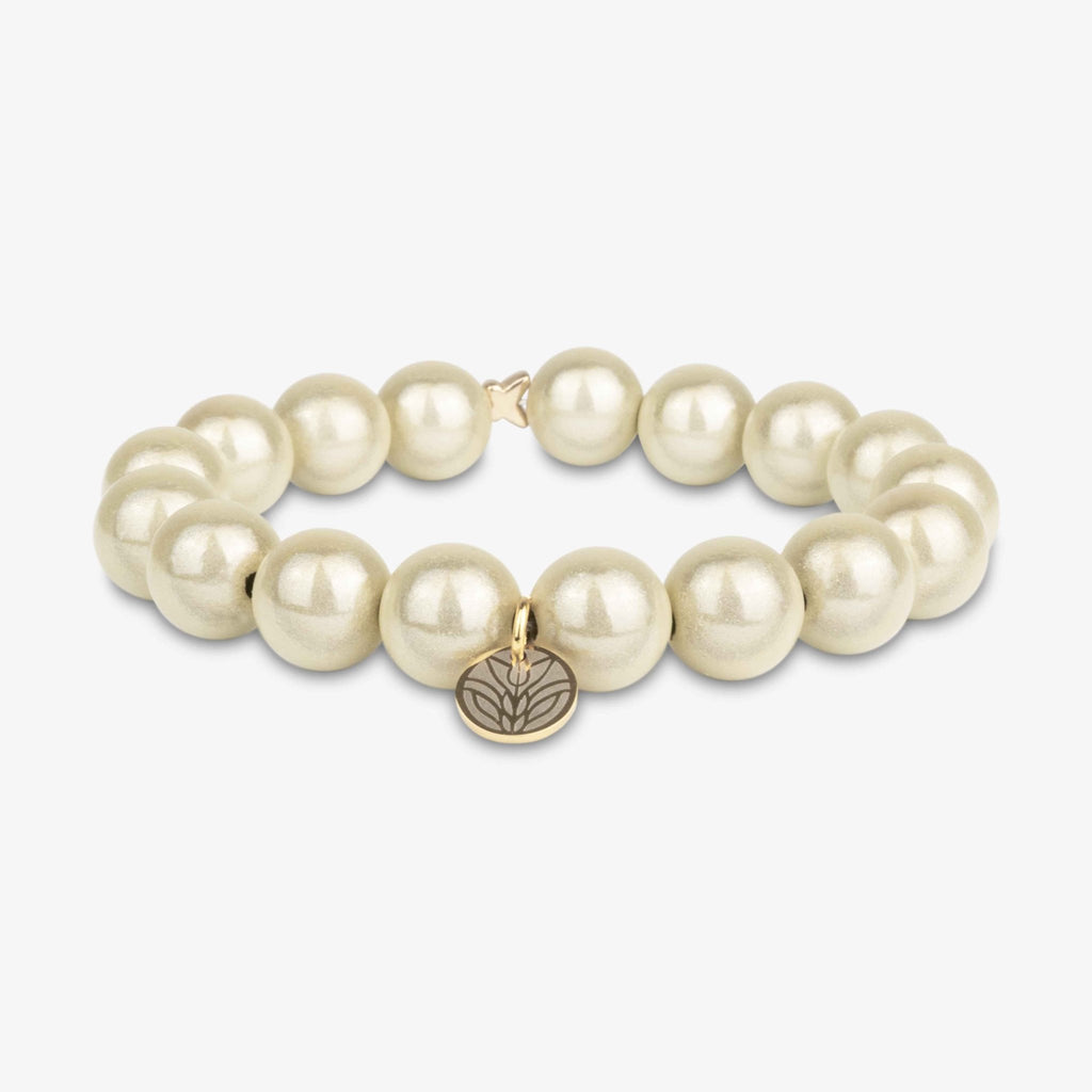 Magic Perlenarmband - Champagner (Gold) Handykette Damen ELISA Germany 12mm