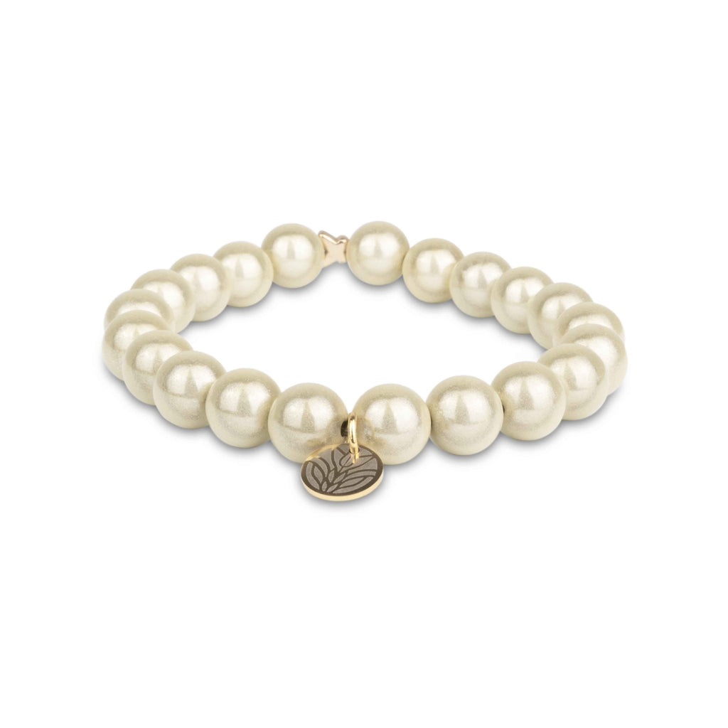 Magic Perlenarmband - Champagner (Gold) Handykette Damen ELISA Germany 10mm
