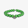 Magic Perlenarmband - Classic Green (Silber) Handykette Damen ELISA Germany 10mm