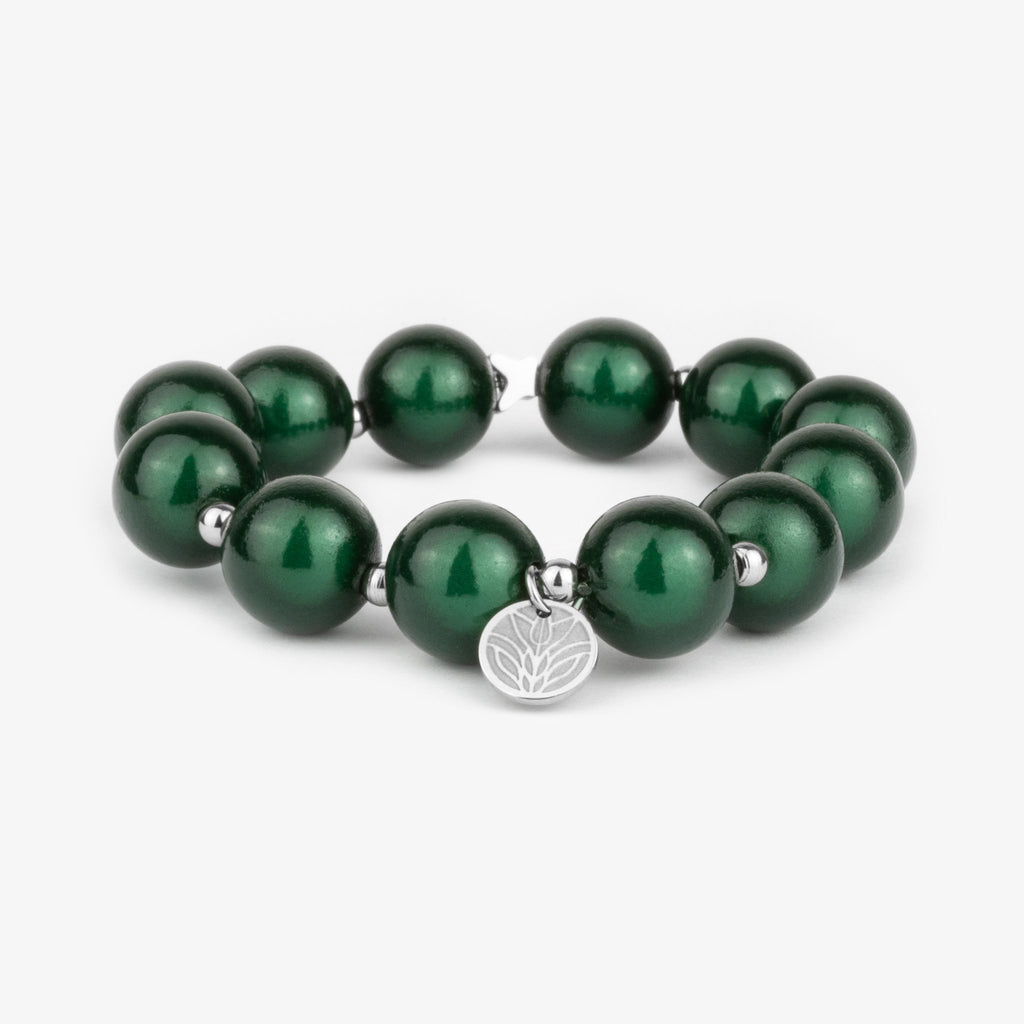 Magic Perlenarmband – Forest Green Handykette Damen ELISA Germany 14mm
