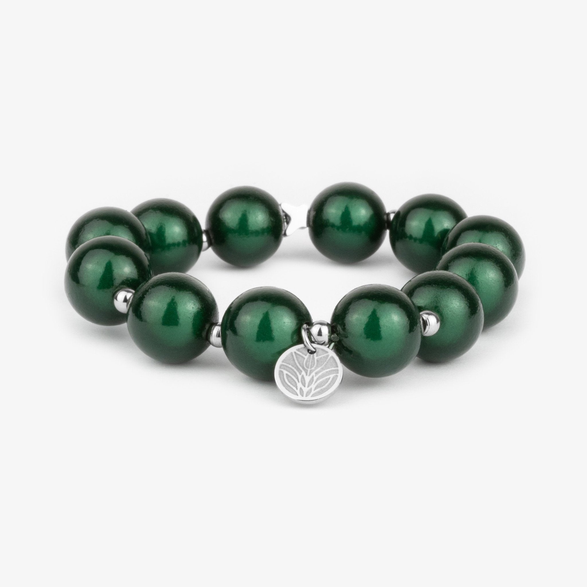 Magic Perlenarmband – Forest Green Handykette Damen ELISA Germany 14mm