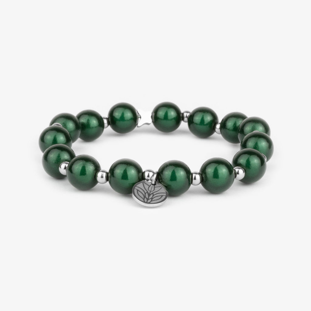 Magic Perlenarmband – Forest Green Handykette Damen ELISA Germany 10mm