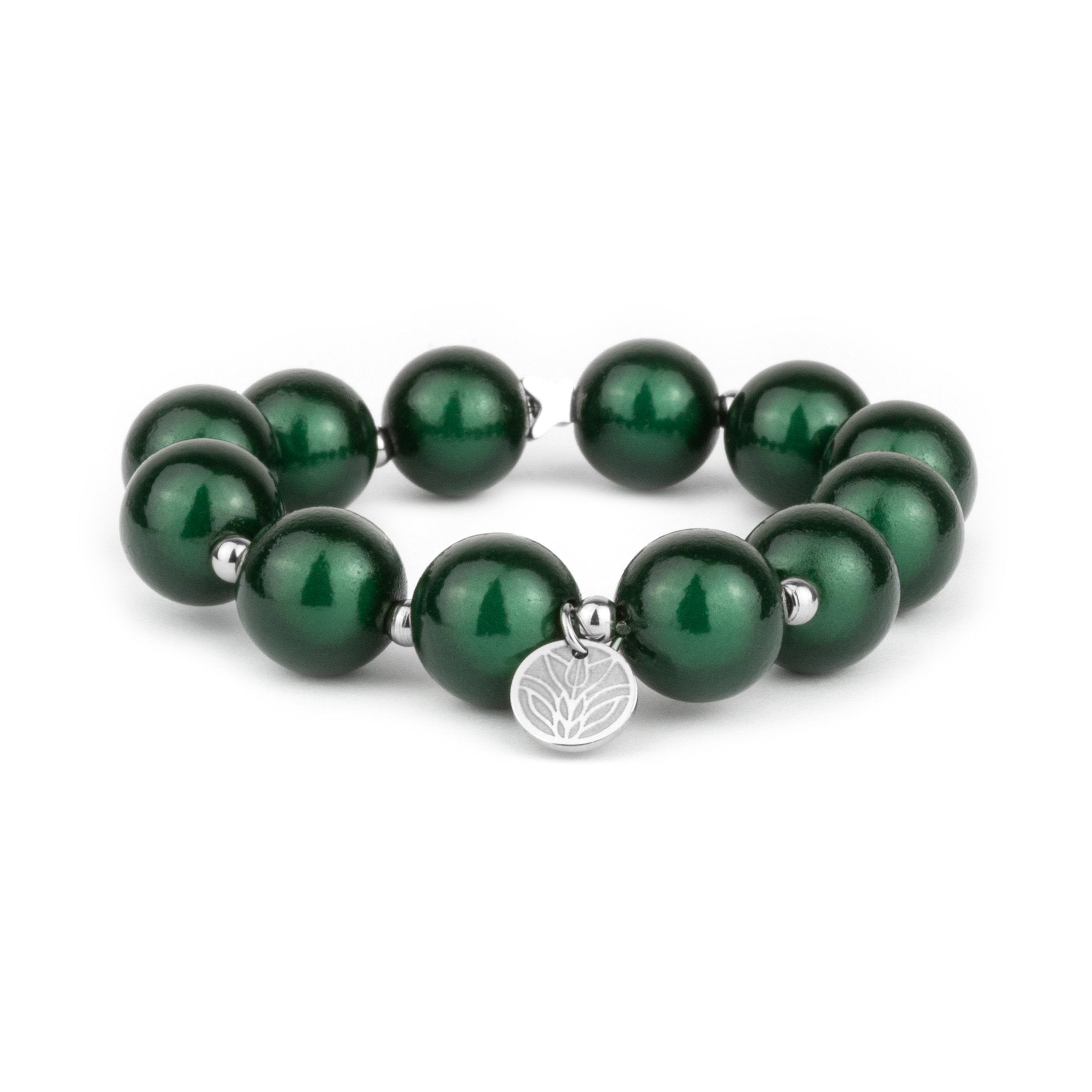 Magic Perlenarmband – Forest Green Handykette Damen ELISA Germany 14mm