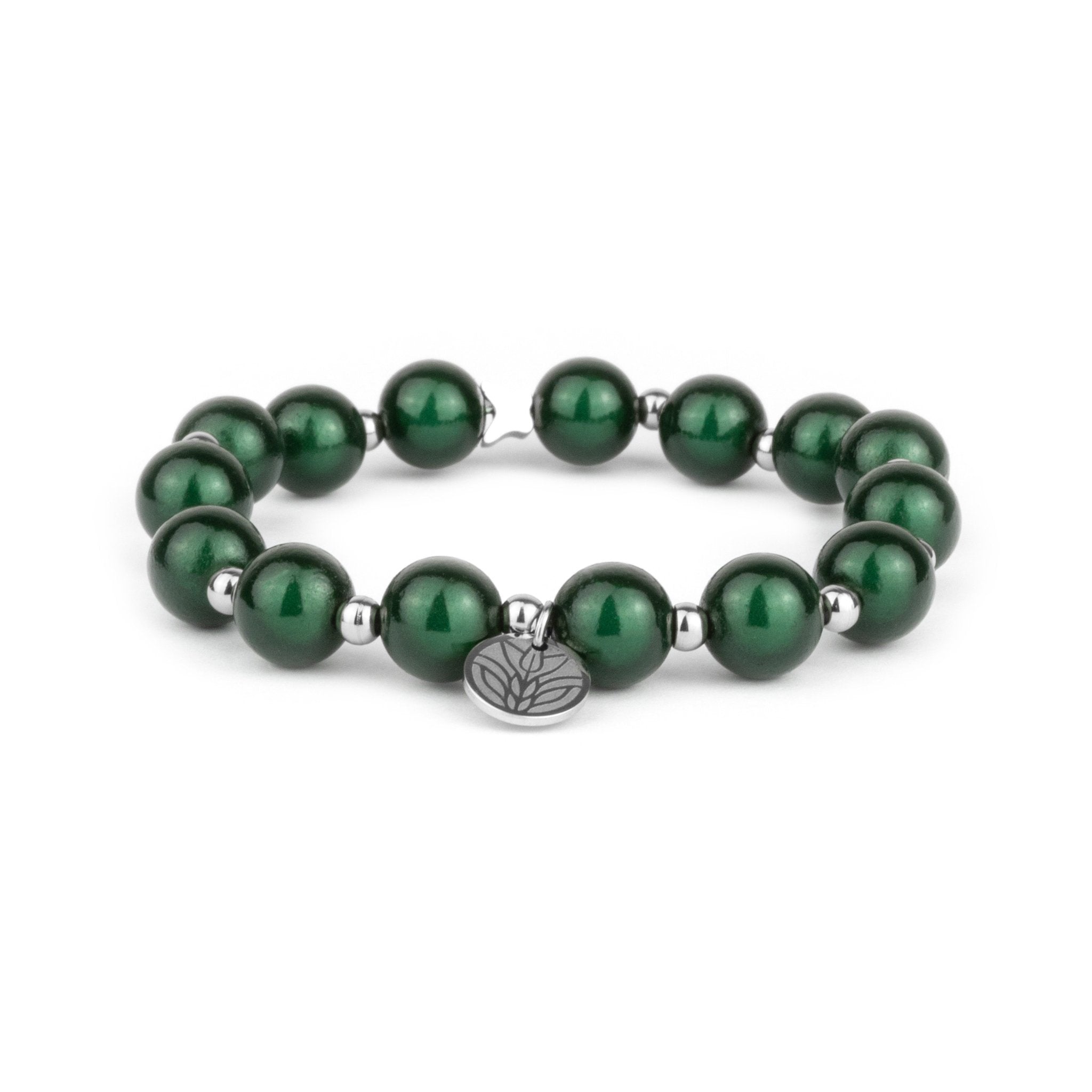 Magic Perlenarmband – Forest Green Handykette Damen ELISA Germany 10mm