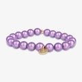 Magic Perlenarmband - Lavender (Gold) Handykette Damen ELISA Germany 10mm