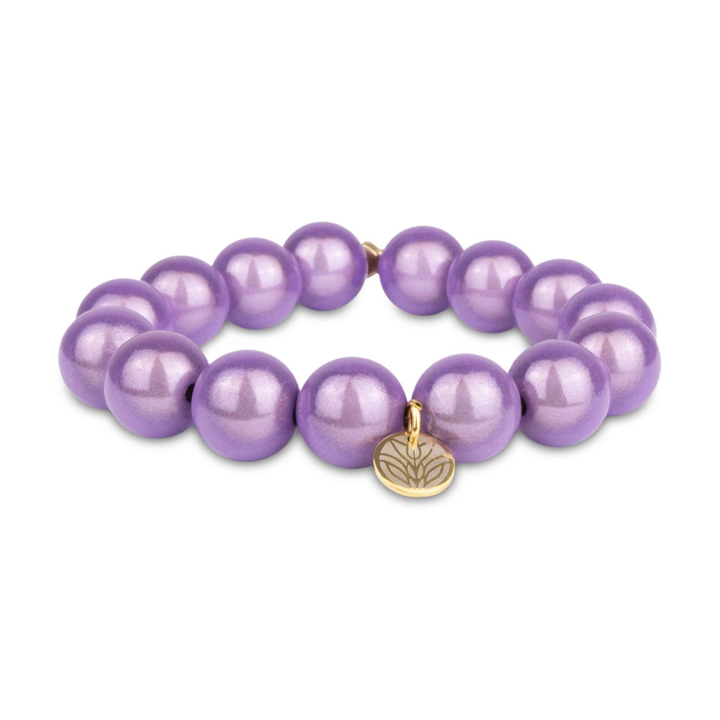 Magic Perlenarmband - Lavender (Gold) Handykette Damen ELISA Germany 14mm