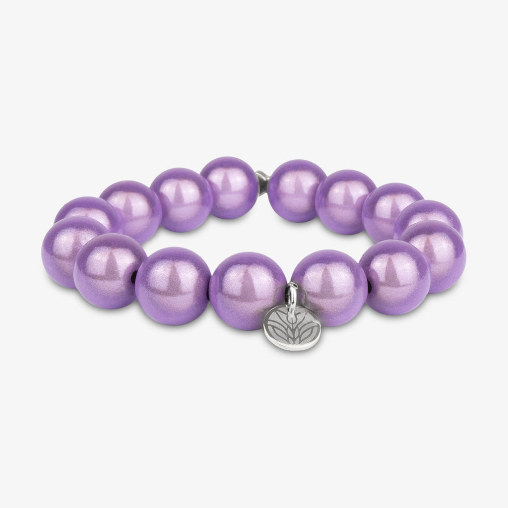 Magic Perlenarmband - Lavender (Silber) Handykette Damen ELISA Germany 14mm