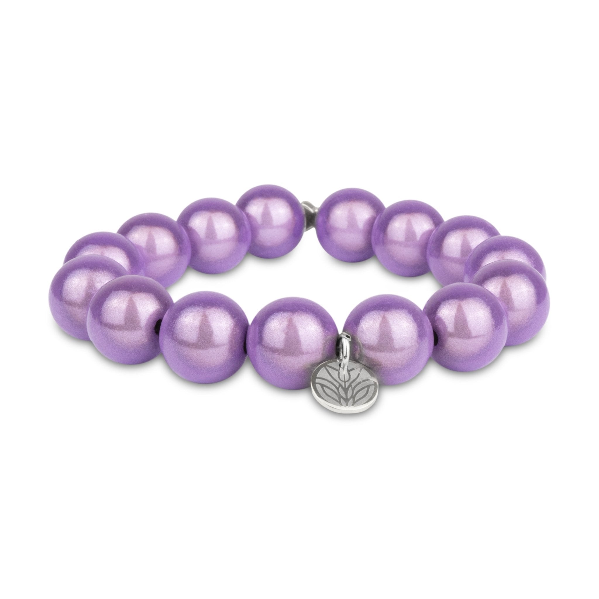 Magic Perlenarmband - Lavender (Silber) Handykette Damen ELISA Germany 14mm