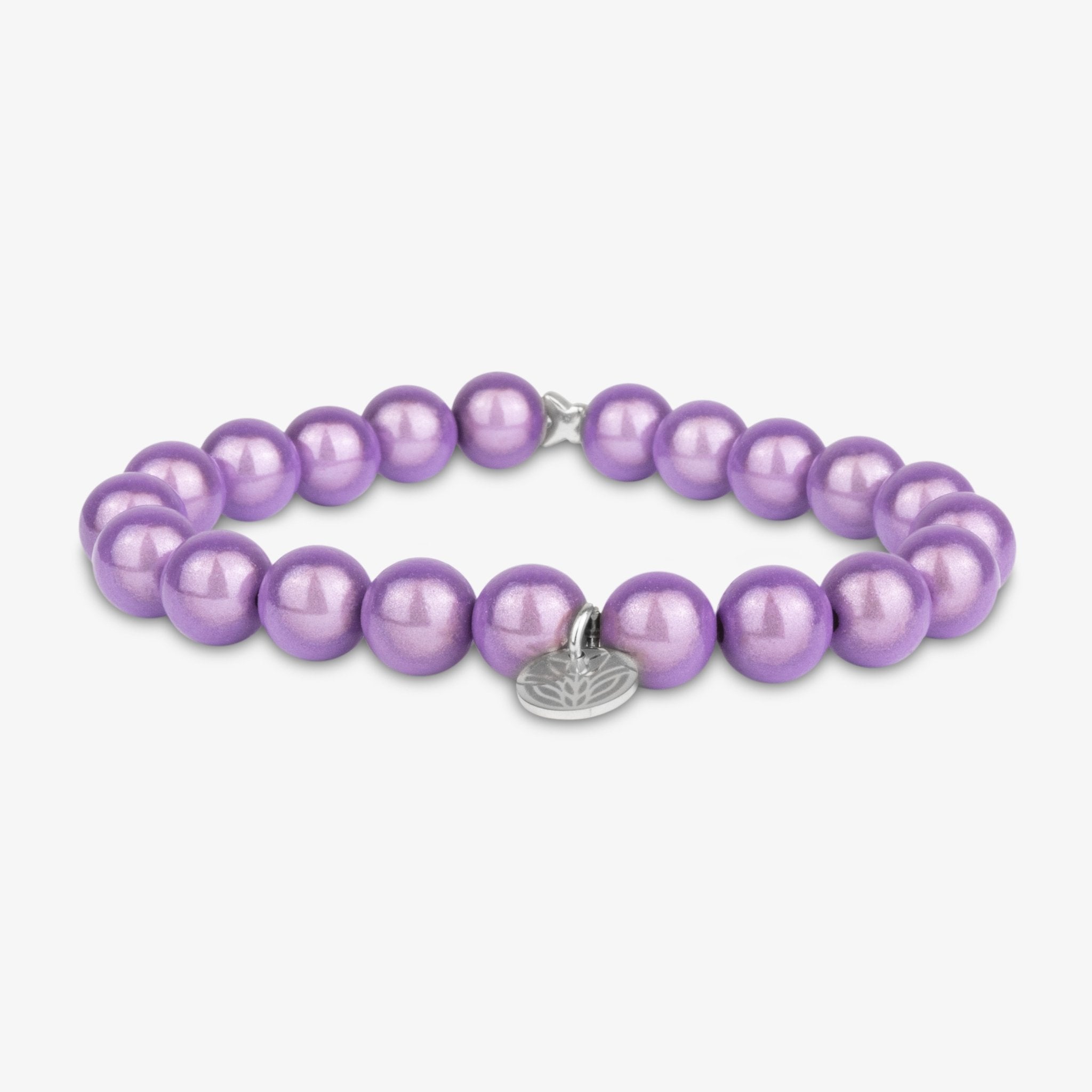 Magic Perlenarmband - Lavender (Silber) Handykette Damen ELISA Germany 10mm