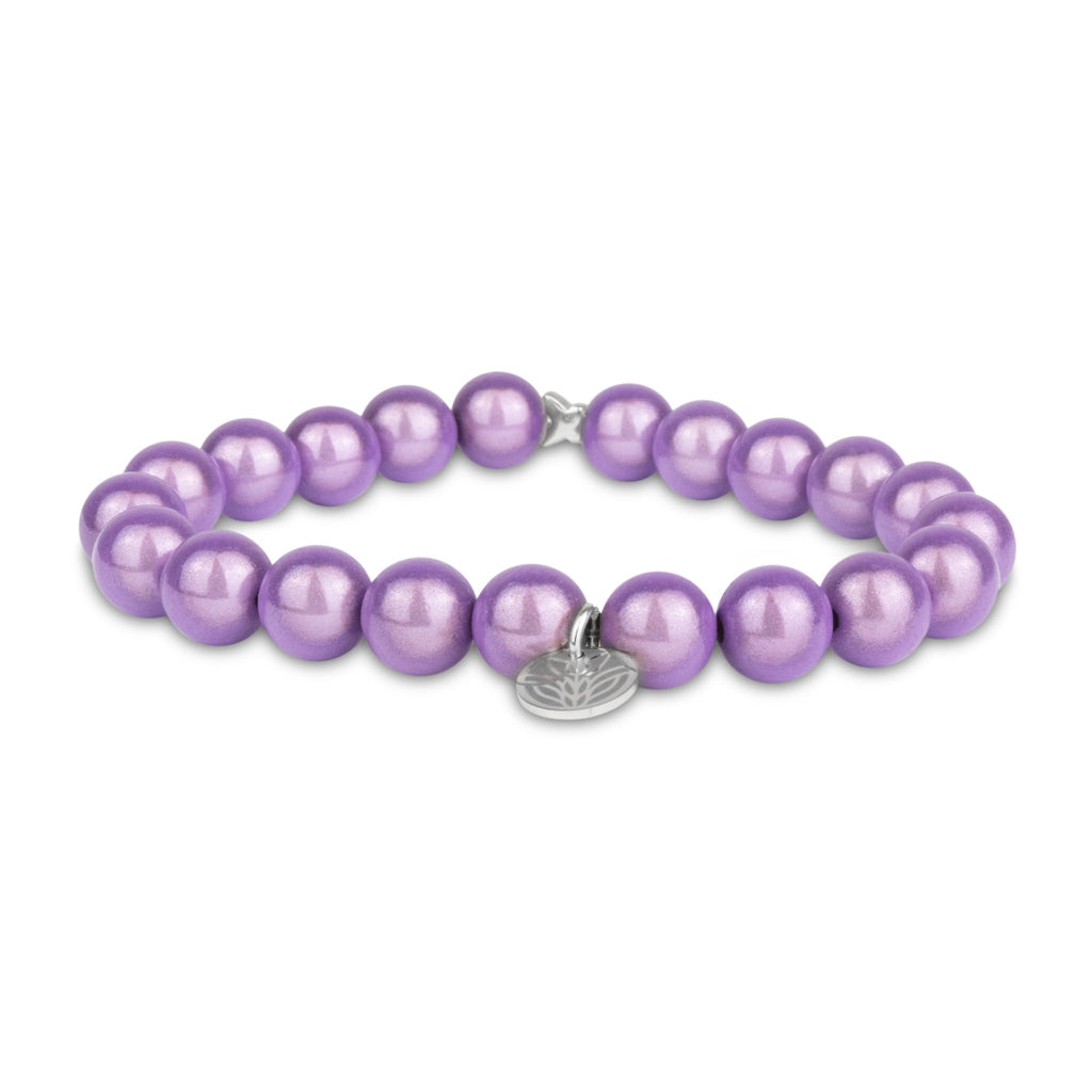 Magic Perlenarmband - Lavender (Silber) Handykette Damen ELISA Germany 10mm