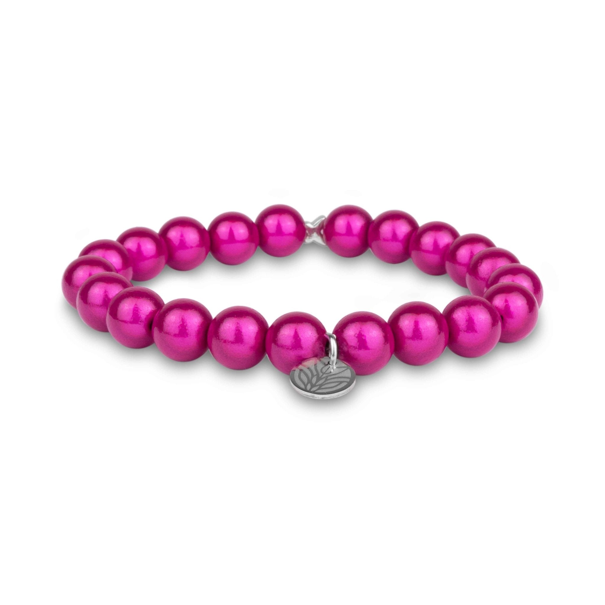 Magic Perlenarmband – Magenta Handykette Damen ELISA Germany 10mm