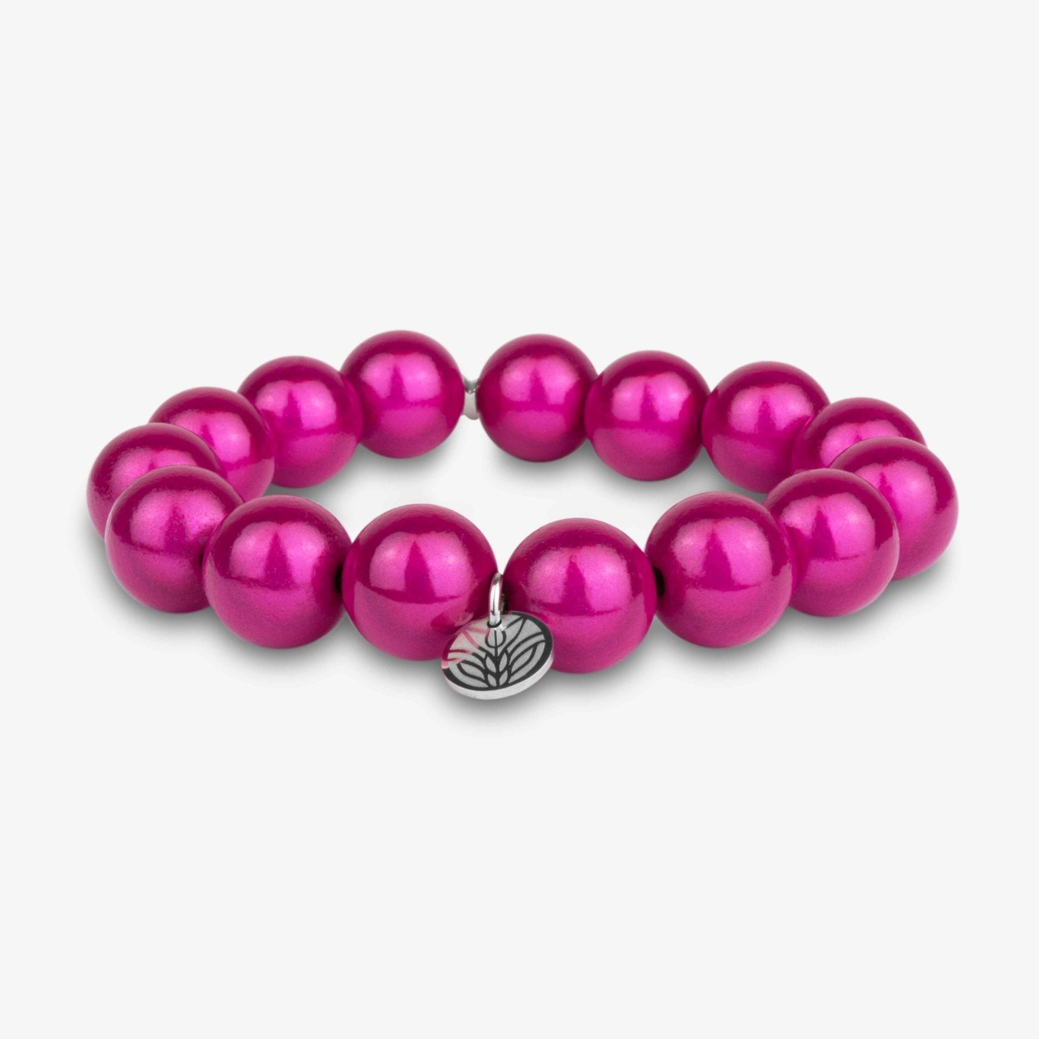 Magic Perlenarmband – Magenta Handykette Damen ELISA Germany 14mm