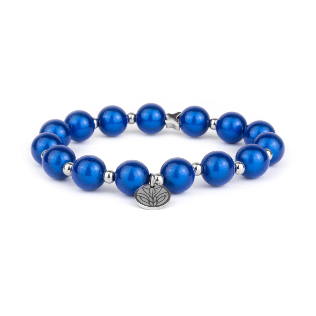 Magic Perlenarmband - Royal Blue Handykette Damen ELISA Germany 10mm