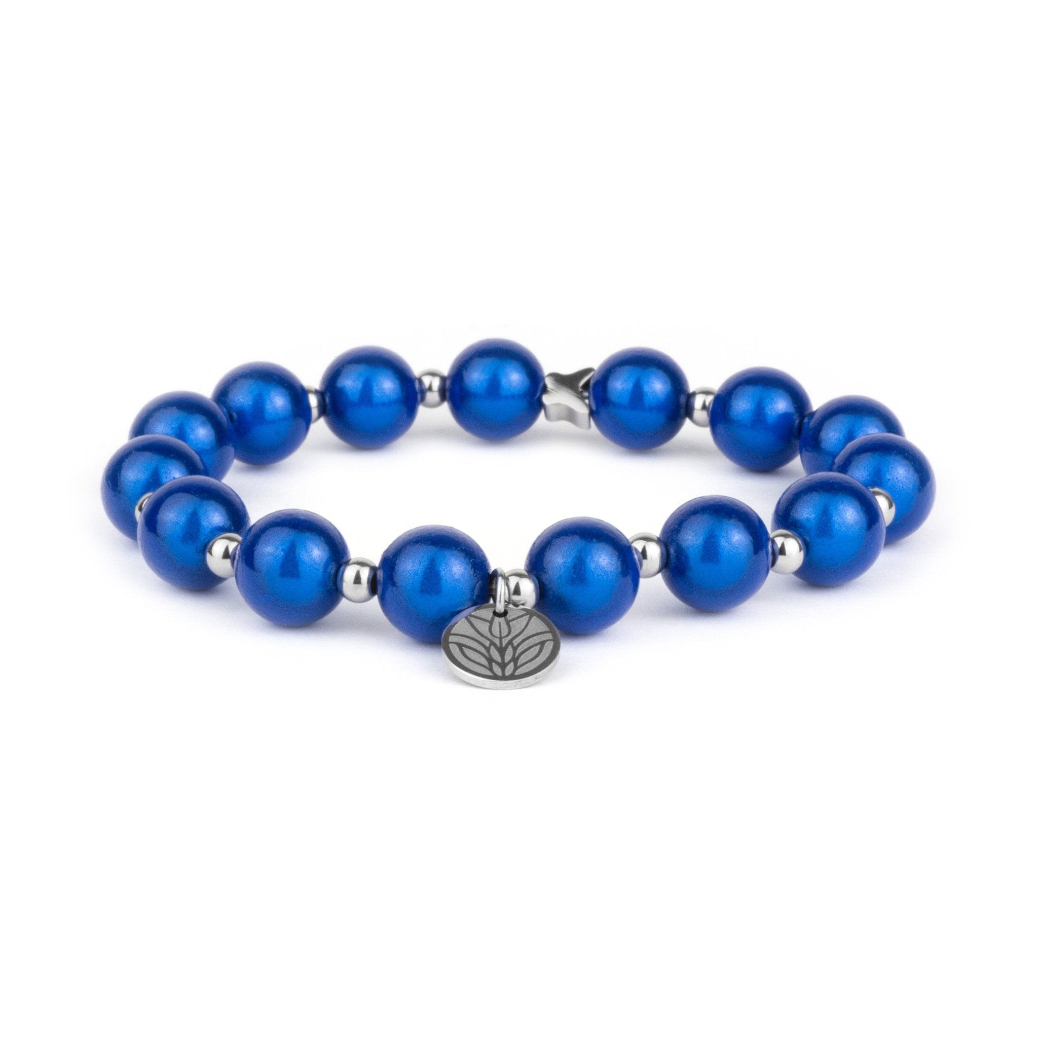 Magic Perlenarmband - Royal Blue Handykette Damen ELISA Germany 10mm