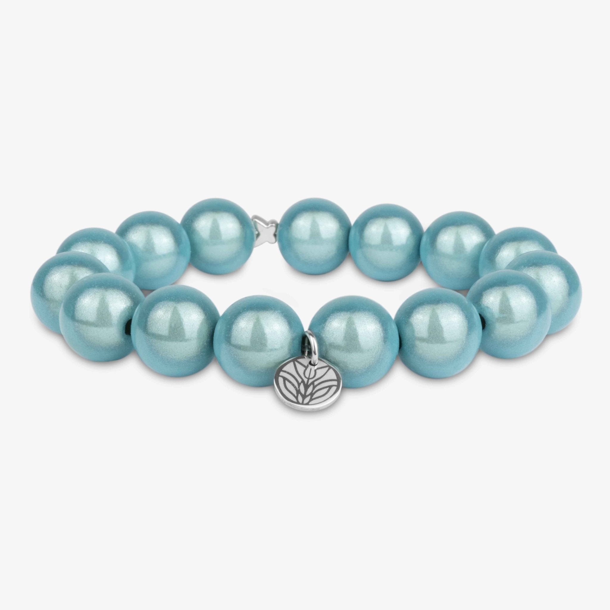 Magic Perlenarmband - Sky Blue Handykette Damen ELISA Germany 14mm