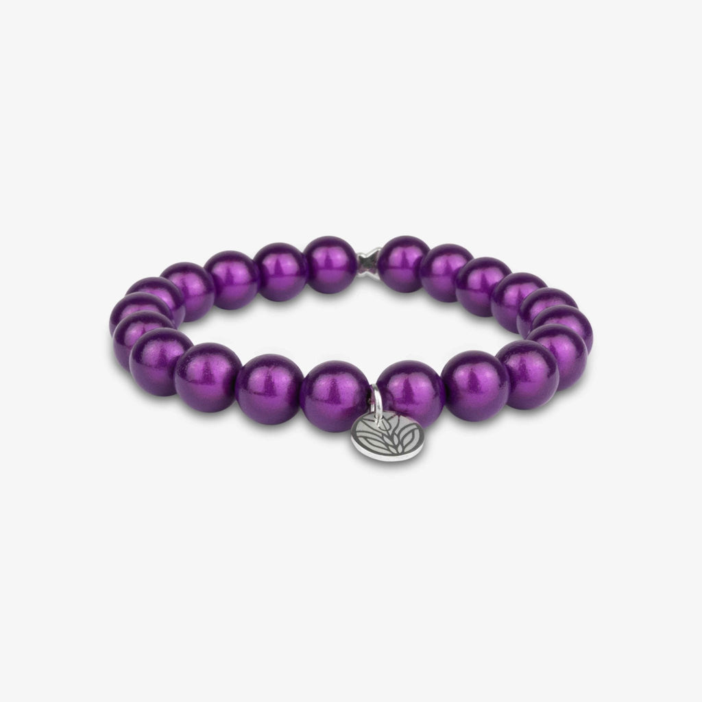 Magic Perlenarmband – Violett Handykette Damen ELISA Germany 10mm