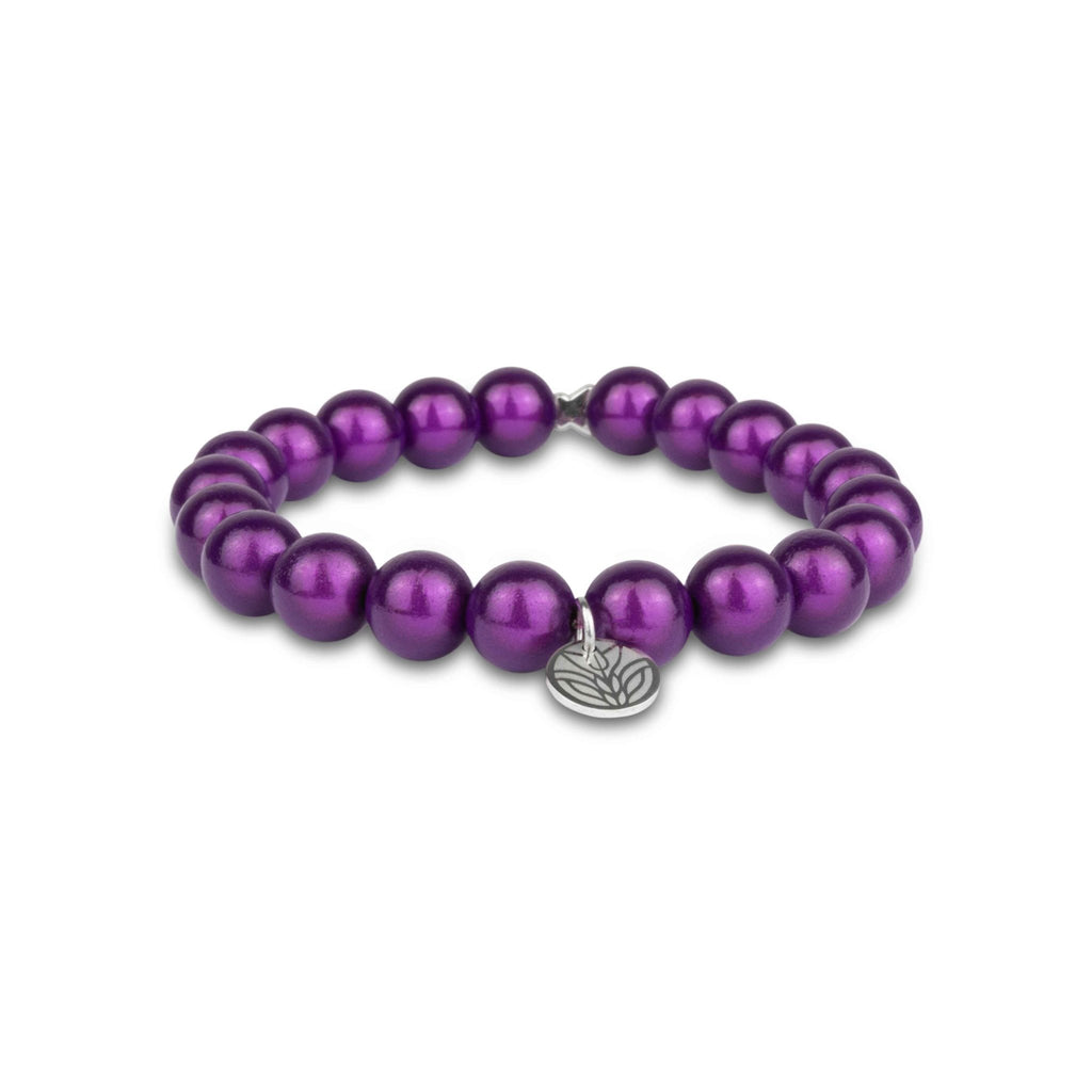 Magic Perlenarmband – Violett Handykette Damen ELISA Germany 10mm