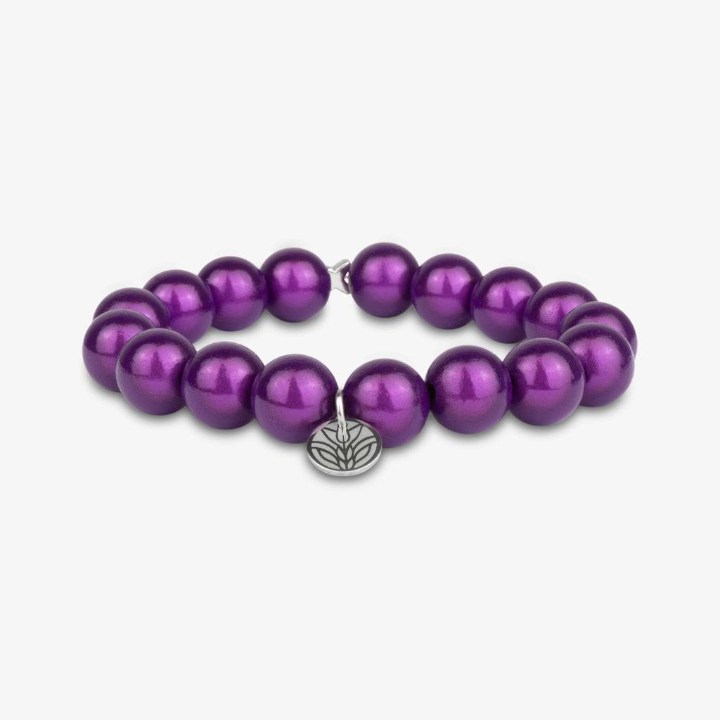Magic Perlenarmband – Violett Handykette Damen ELISA Germany 12mm