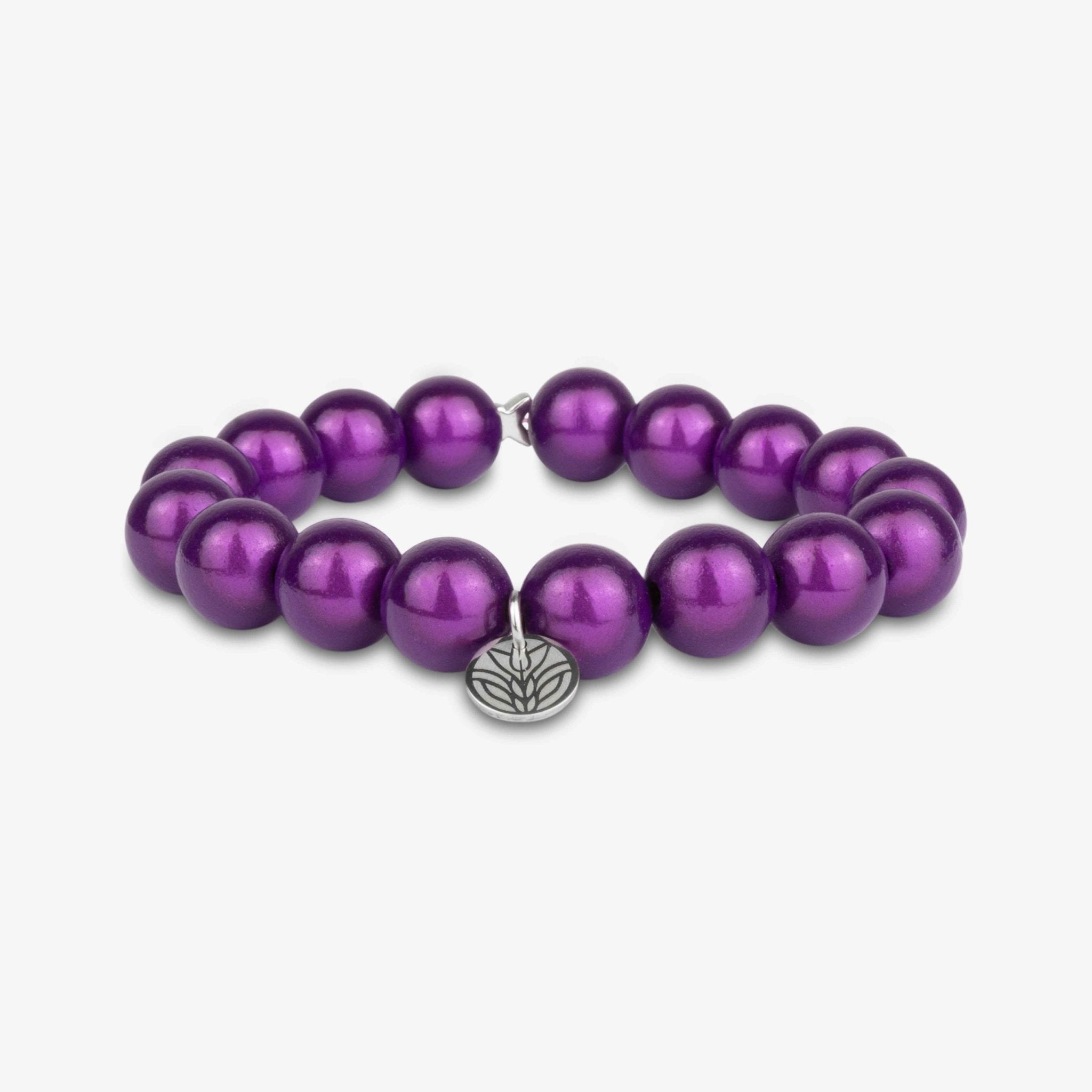 Magic Perlenarmband – Violett Handykette Damen ELISA Germany 12mm