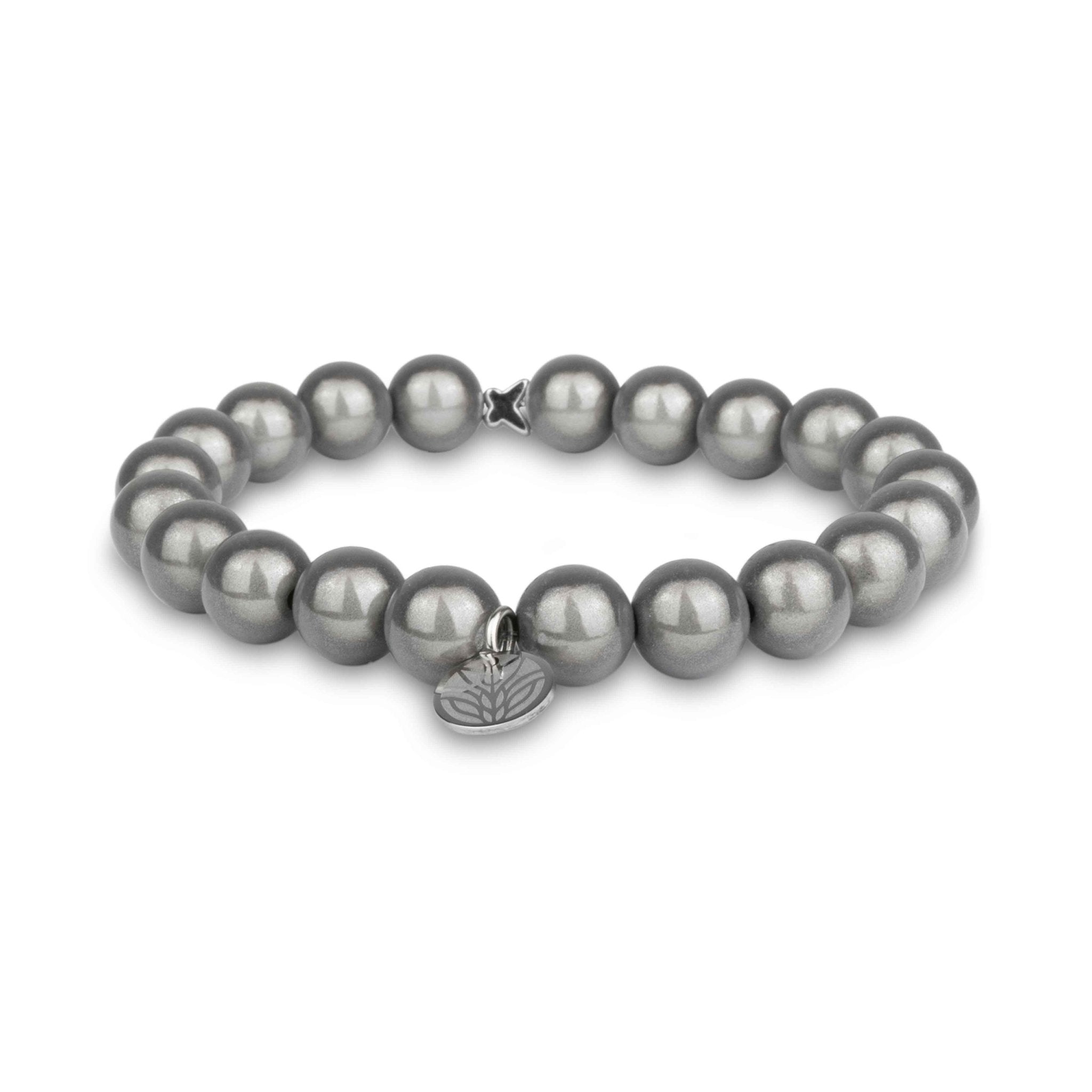 Magic Perlenarmband - Warm Grey Handykette Damen ELISA Germany 10mm