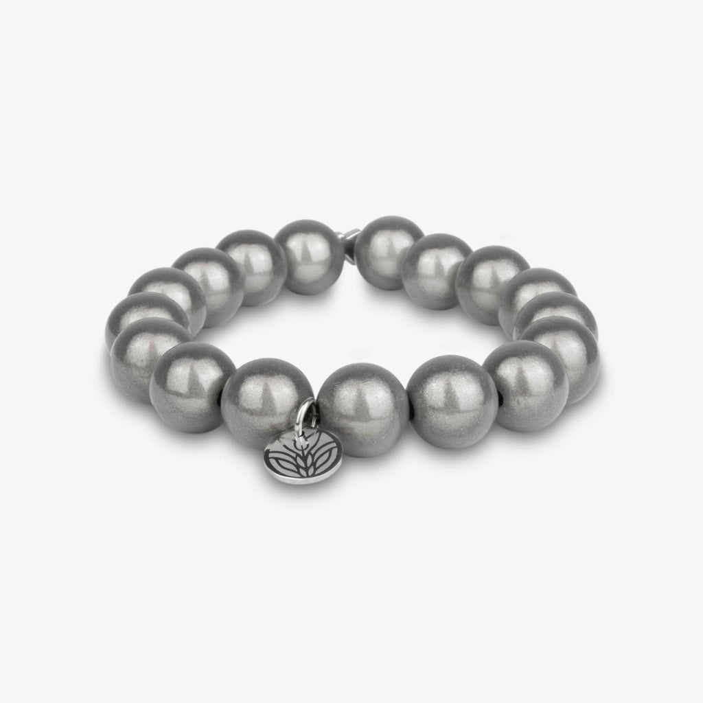 Magic Perlenarmband - Warm Grey Handykette Damen ELISA Germany 12mm