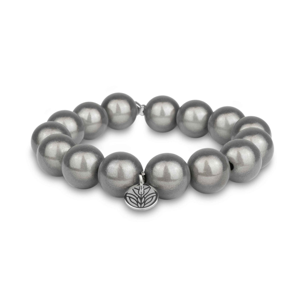 Magic Perlenarmband - Warm Grey Handykette Damen ELISA Germany 14mm