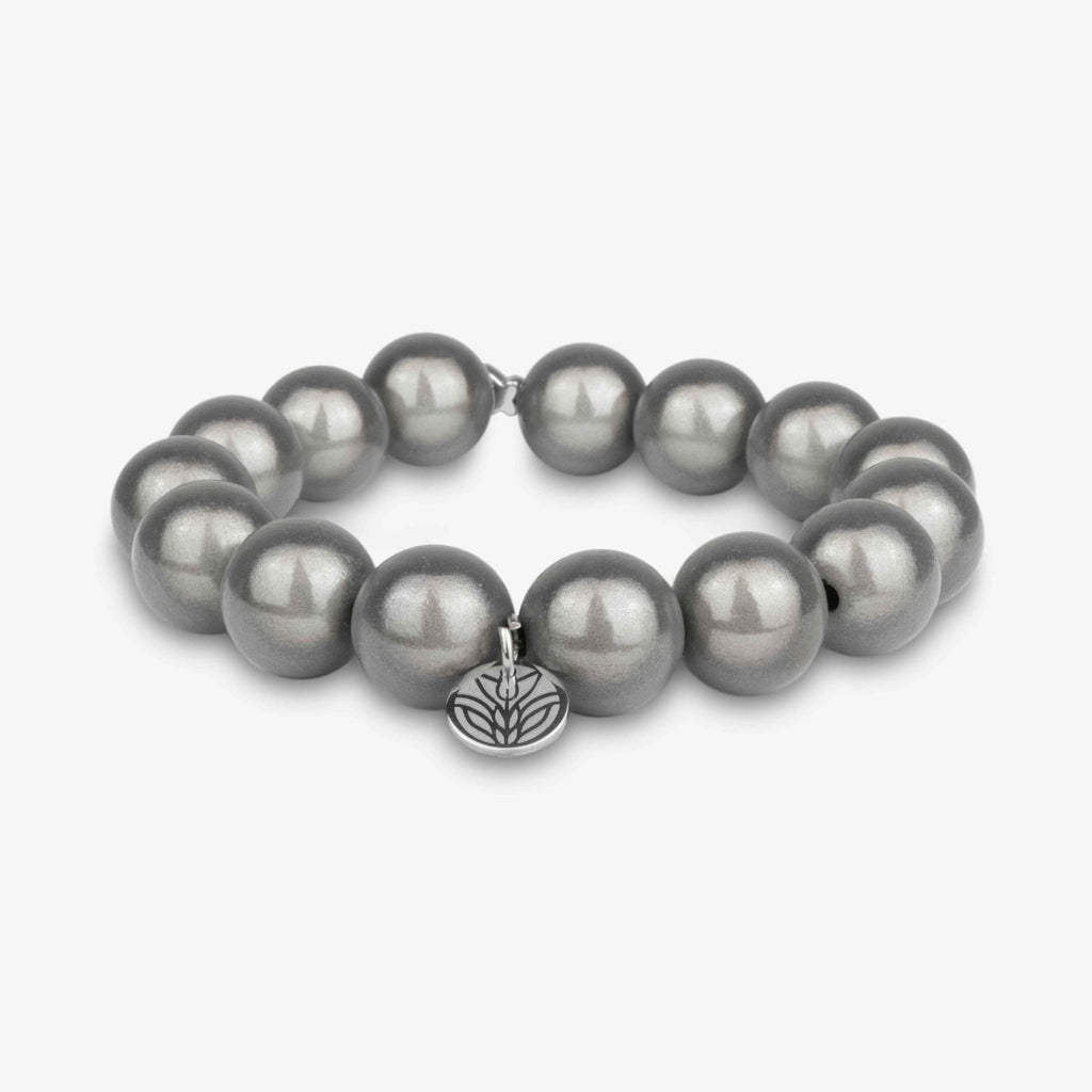 Magic Perlenarmband - Warm Grey Handykette Damen ELISA Germany 14mm