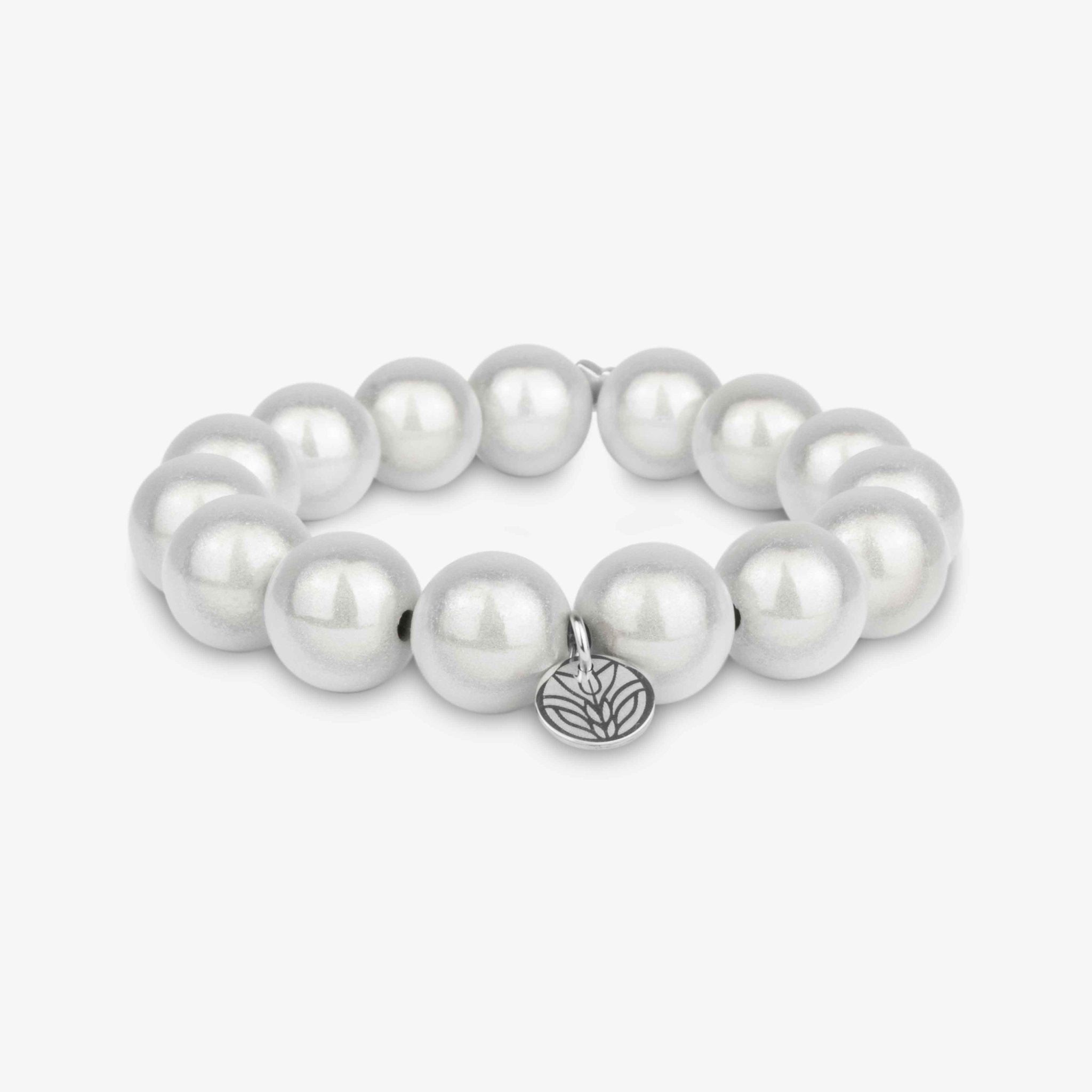 Magic Perlenarmband - White Handykette Damen ELISA Germany 14mm