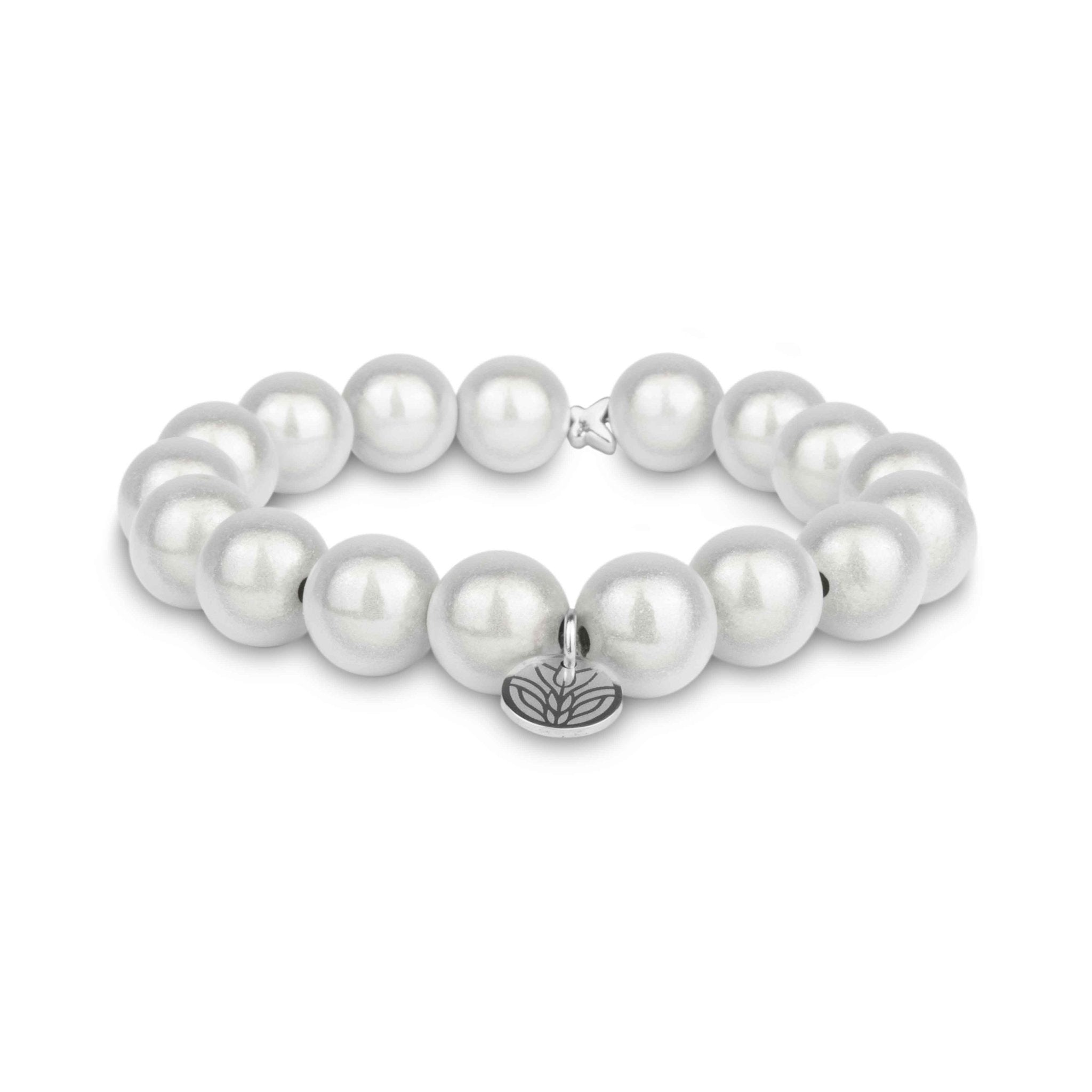Magic Perlenarmband - White Handykette Damen ELISA Germany 12mm