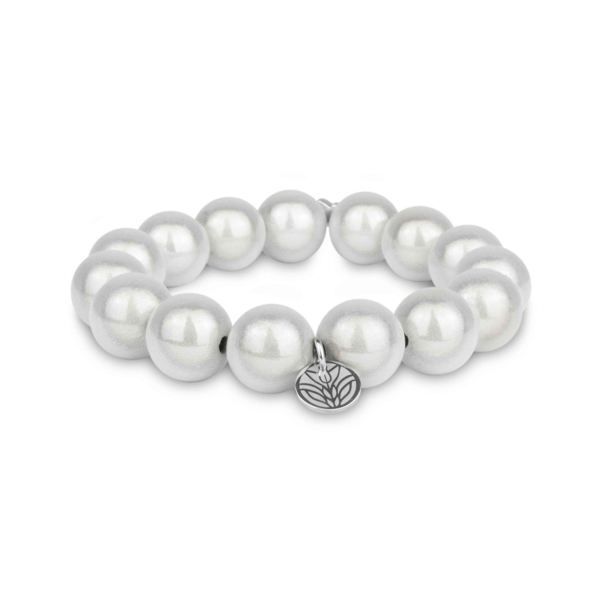 Magic Perlenarmband - White Handykette Damen ELISA Germany 14mm