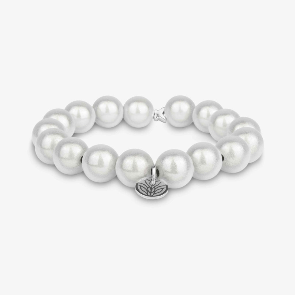 Magic Perlenarmband - White Handykette Damen ELISA Germany 10mm