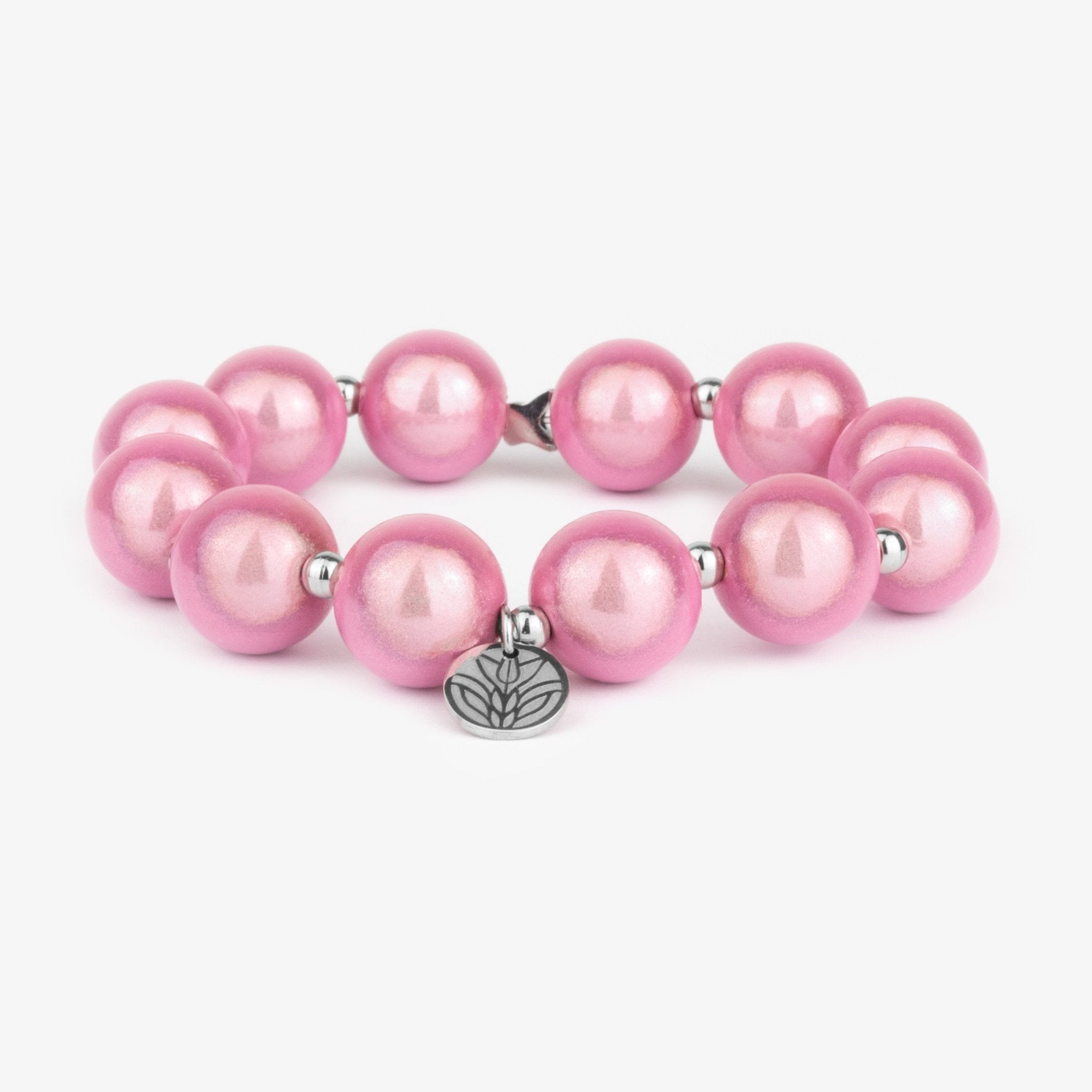 Magic Perlenarmband - Wild Rosé Handykette Damen ELISA Germany 14mm