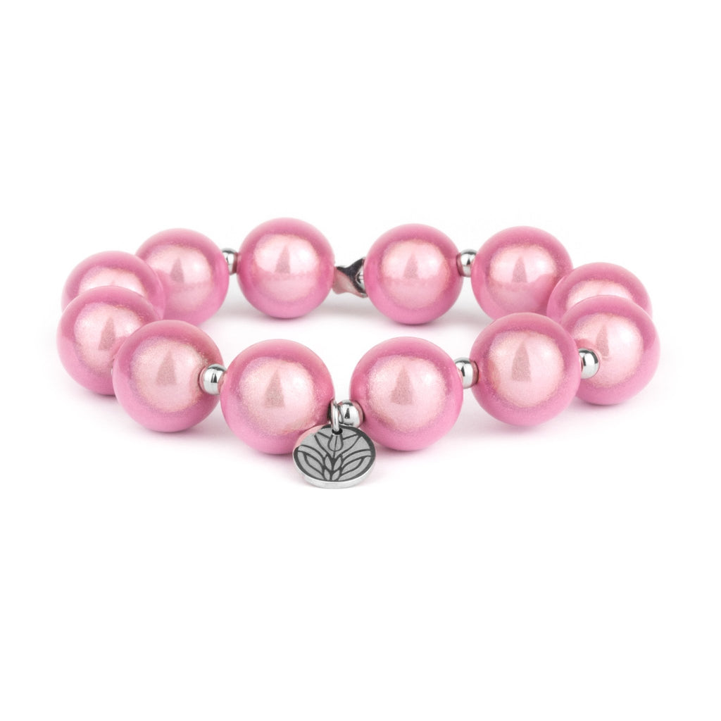 Magic Perlenarmband - Wild Rosé Handykette Damen ELISA Germany 12mm